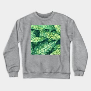 Speckled green leaf photo Crewneck Sweatshirt